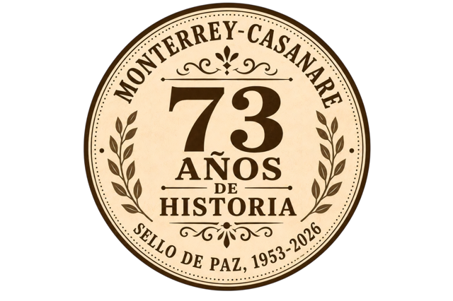 Sello conmemorativo: 73 años, Monterrey Casanare