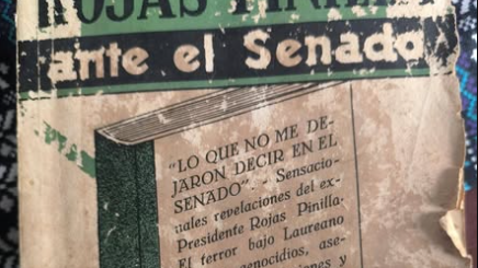 Portada del libro Rojas Pinilla ante el Senado